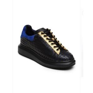 NIB $288.00 Hollie Watman Women's Sz 8M Star Gazing Fashion Leather Sneakers